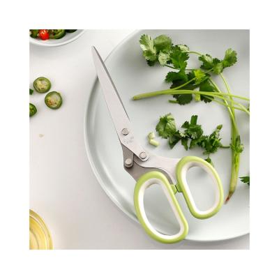 China Best Selling PP+TPR Multi Purpose Kitchen Scissors Stainless Steel Kitchen Scissors for sale