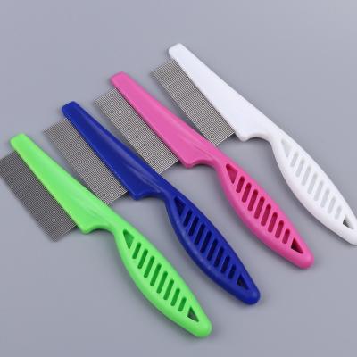 China Dogs and Cats Viable With Lice Knot Beauty Cat Open Comb Flea Stainless Steel Egg Pet Worm Release Grid for sale