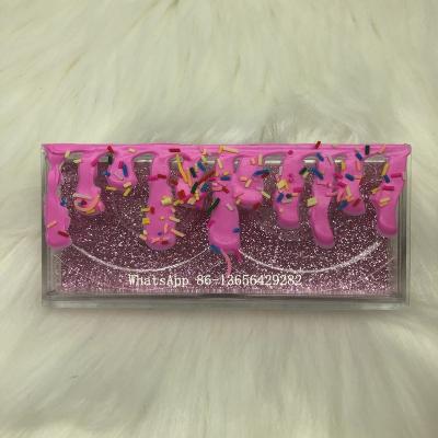 China Qingdao criss-cross DIY meetbeauty whips box 2020 NEW style eyelashes box custom packaging pink eyelash box packaging for sale