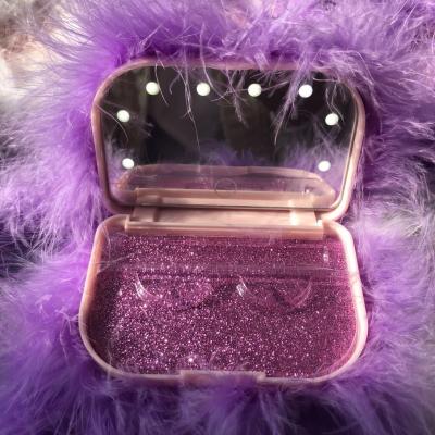 China Meetbeauty Thick 3 D Mink Lashes Custom Box With Logo Private Label Makeup Tool 100% Real Fur Strip Eyelash Luxury China Suppliers for sale