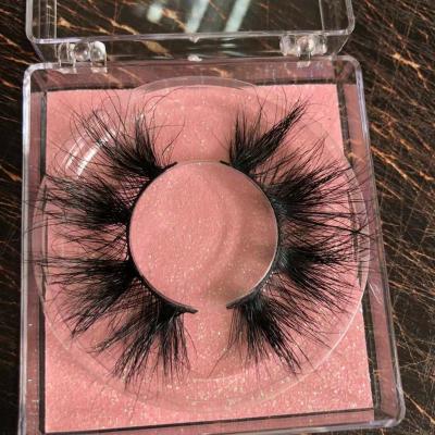 China Dramatic 3d faux mink eyelash 3 d box short thick synthetic silk makeup case with custom logo yelash packaging for sale