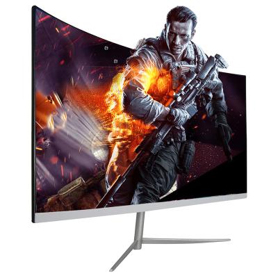 Cina Sauey Curved 1440P IPS HDR 2k Curved Gaming Desktop Monitor 23.8 Gamer 24 4k Gaming 27 Inch 75 144hz Gaming Monitors With VGA DP Speaker in vendita