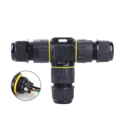 China Circular Power IP68 M20T T Terminal Blocks Waterproof Electrical Waterproof Cable Connector 4p Type Screw for sale