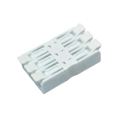 China UL Approval Spring Wire Screwless Quick Connector Plastic Electrical Terminal Block Brass/Stamped/Stainless Steel For Lamp Lighting for sale