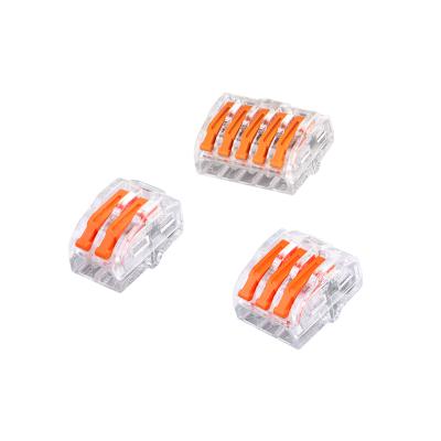 China 450V Power Plastic Push In Pin 5 Wire Connector 2 Pin 3 Pole 32A Electrical Wiring Quick Connectors for sale