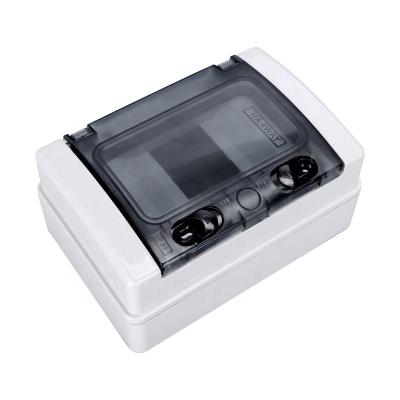 China ABS+PC Plastic Waterproof Outdoor Electrical Power Distribution Box HA-4 IP65 MCB Standard for sale