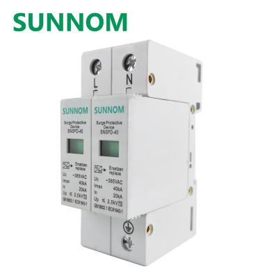 China Power System New Design CE Surge Protector SNSPD-40 2P 385V AC SPD Surge Protection Device for sale