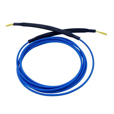 China Brazil Bule LC/APC-LC/APC Indoor Armored Fiber Optic Patch Cord With Pull Nail Cord G657A2 20M for sale