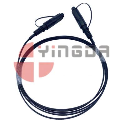 China FTTX / FTTH Corning OptiTap OUTDOOR Waterproof Connector FTTA Flat Fiber Optic Drop Cable for sale