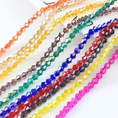 China High Quality Flatback Crystal Glass Color Plating Diamond Bead For For Jewelry Making for sale