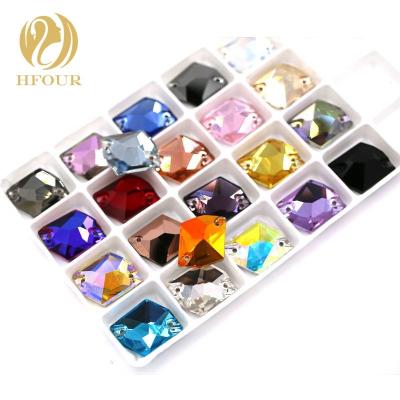 China High Quality Flatback Ice Shape K9 Glass Flat Back Seam Rhinestones for sale