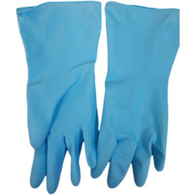 China Latex-China Professional Blue Household Cleaning Gloves Eco-friendly Manufacture for Kitchen for sale