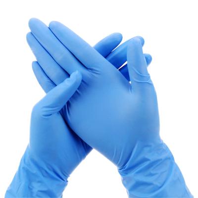 China New Design Nitrile Gloves Nitrile Gloves Soft Blue Disposable Thin Solid Kitchen Cleaning Gloves for sale