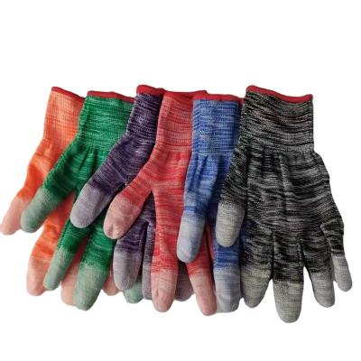 China Custom Wholesale Goods Flexible Finger Gloves Antistatic Esd PU Coated Gloves for sale