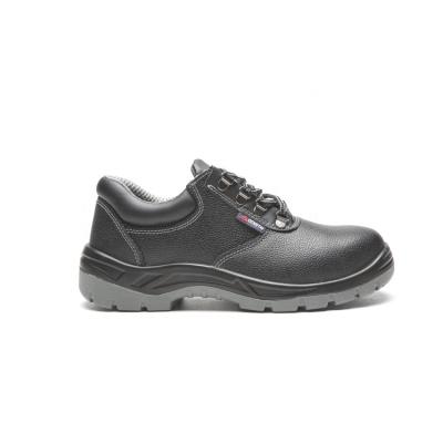 China PU High Density Construction Safety Breathable Embossed Leather Sole Work Shoes for sale