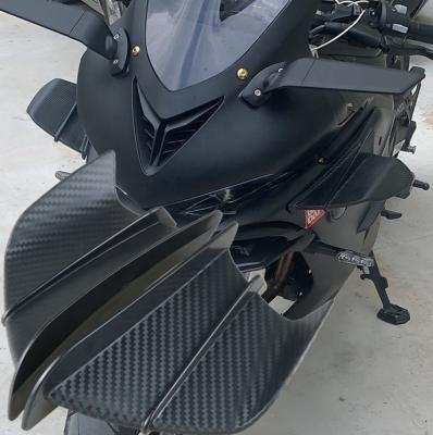 China ABS Plastic For KAWASAKI Ninja 650 Ninja400 Ninja250 ZX25R Motorcycle Modification Accessories Aerodynamic Fixed Wind Wing Spoiler for sale