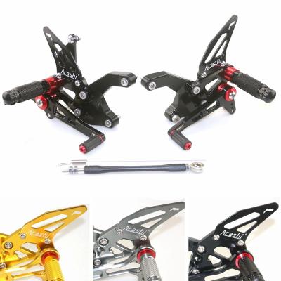 China CNC Aluminum Alloy Motorcycle Adjustable Rear Foot Rest For KAWASAKI Z900 2017 2018 2019 Z900 2017-2019 for sale