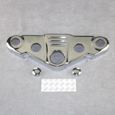 China ABS Plastic For HONDA VTX1300 2003 2004 2005 2006 2007 2008 2009 ABS Plastic Chrome Front End Upper Top Clam Motorcycle Chrome Triple Shaft for sale