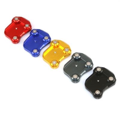 China Aluminum Motorbike CNC Motorcycle Side Rack Plate Kickstand Extension Pad Enlarger For HONDA CBR650F CB650F CBR650R CB650R CB650F CBR650F 2014-2019 for sale