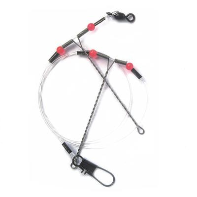 China High Low Line Stainless Steel Nylon Arm Fishing Tackle 2 Rigs Set for sale