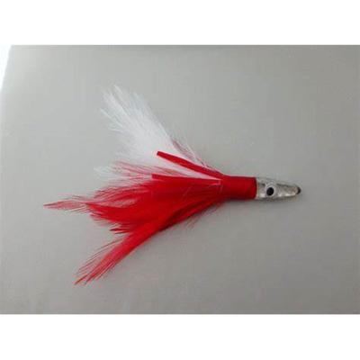 China unrigged trolling rubber skirt with feather fishing lure big game tuna feather lure BNTF for sale