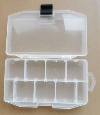 China New Design Plastic Lures Storage Bait Box Crate Container Clear Plastic Fishing Organizer for sale