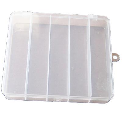 China Fishing Lures Storage Bait Box Container Crate Clear Plastic Fishing Organizer for sale