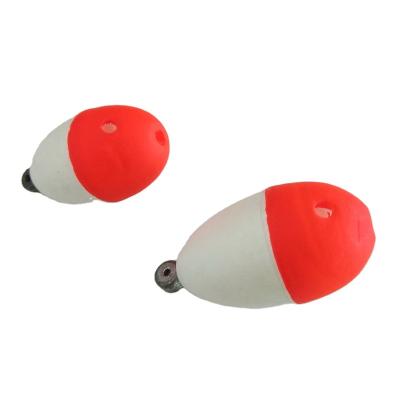 China EPS Foam Float With Pin Orange / White Weighted Fishing Float for sale