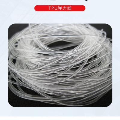 China Crystal Clear Elastic TPU Fishing Rope for sale