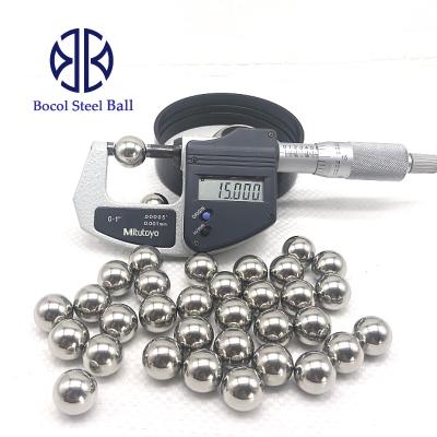 China Many Sale of Solid Steel Ball 15mm 15.875mm 16mm 16.5mm Stainless Steel Ball for sale