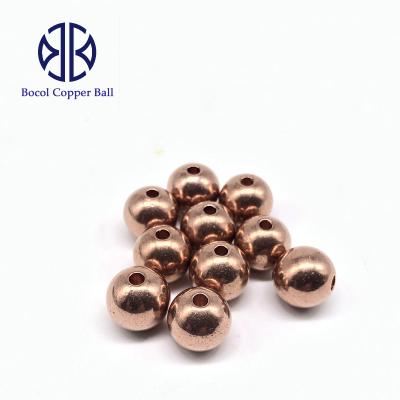 China Solid Drill Wire Ball With Hole Drill Wire Ball Super Copper Wire 10mm for sale