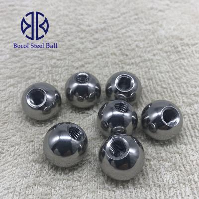 China Many slingshot industries 420 stainless steel ball solid stainless steel ball stainless steel ball with thread hole for sale