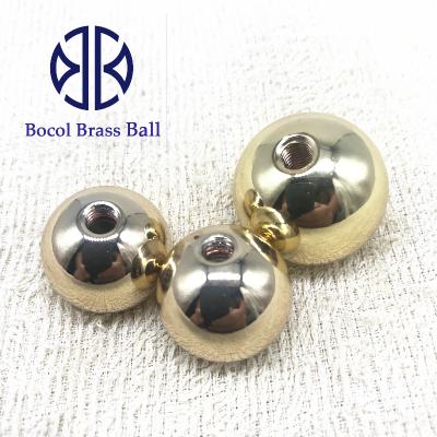 China Decorate solid brass ball and copper ball with drill and wire for sale