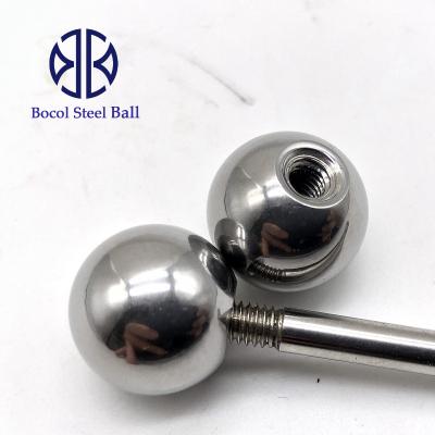 China Many steel ball with thread hole for sale