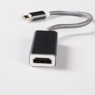 China Camera 4K30hz USB C HDMI Adapter Type C Aluminum Case USB C HDMI Hub To HDTV Cable For Mac for sale