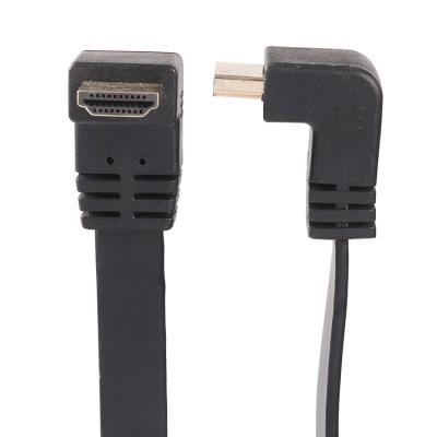 China High Speed ​​Camera 100cm HDMI Flat Cable Straight Bend 90 Degree Micro HDMI To HDMI Male To Male Cable for sale