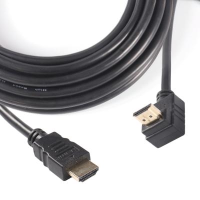 China Camera HDMI Male To Male 90 Degree Right Angle Side Bend HDMI Cable 100cm 4k60hz HDMI Cable for sale