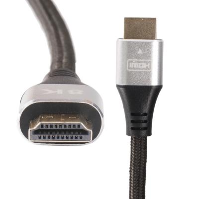 China Ultra High Speed ​​Camera 8K 60Hz 48Gbps Aluminum Wrap HDMI Cable for sale