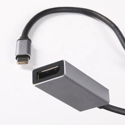 China COMPUTER Type C to DP Aluminum USB C Shell Adapter to Displayport Cable for Android Mobile Phone for sale