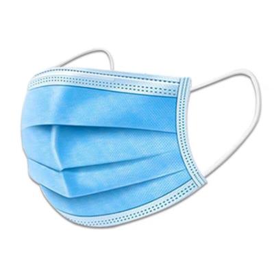 China All hot sales 3 ply blue non woven disposable mask 3 ply medical facemask for sale