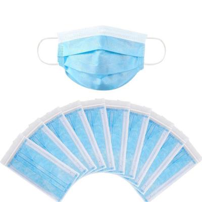 China Eco-friendly 500pcs Per Box Disposable Approved Face Mask Non Woven Fabric 3 Ply Face Shield Face Mask for sale