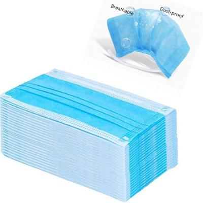 China Disposable Face Mask Melt-Blown Eco-Friendly Surgical Filter Cloth Non Sterile 3 Ply Doctor Use for sale