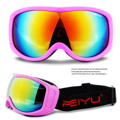 China Hot Sale Anti-fog Polarized Frameless Ski Goggles Snow Custom Straps Ski Motorcycles Double UV Protective Glass Snowboarding Goggles for sale