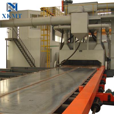 China Building Material Shops complete sand/shot blast peening and spray painting dry Preservation line for Steel Plates and Steel sheets Sections for sale