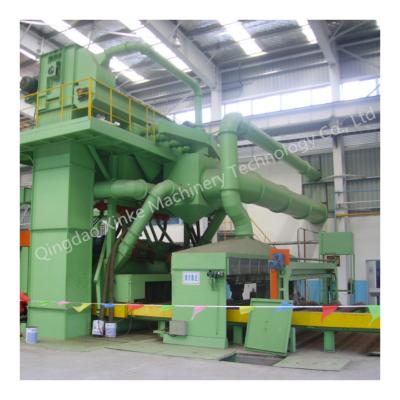 China Metal Rust Removal H Beam Steel Structures Roller Type Shot Blasting Cleaning Machine for sale