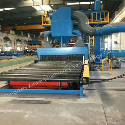 China Building Material Shops China Automatically Pass Through Roller Conveyor Type Shot Blasting Machine for sale