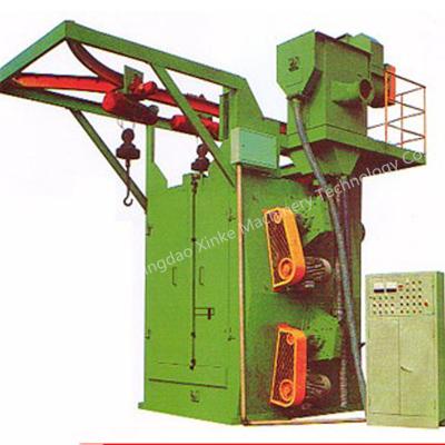 China Metal Cleaning Q37 Spinner Single Or Double Hanger Hook Cleaning Type Equipment Shot Blaster Abrator Shot Blasting Machine for sale