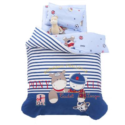 China Anti-static Children's Bedding Wholesaler 100% Cotton Three Piece Set Children's Bed Comforter Baby Bedding Set for sale