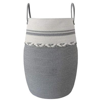 China Large Durable Woven Rope Laundry Hamper Extra Large Sturdy Modern Laundry Hamper With Rope Handles Large for sale