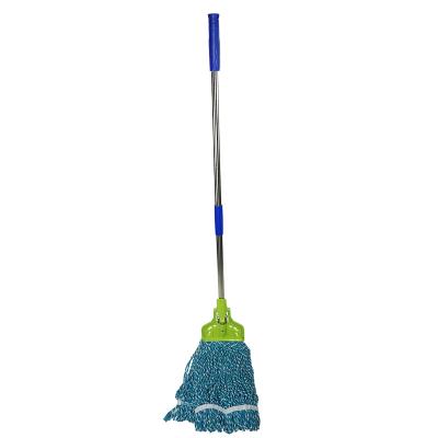 China Staple Sustainable Household Inextensible Cotton Wet Mop With Aluminum Stick for sale